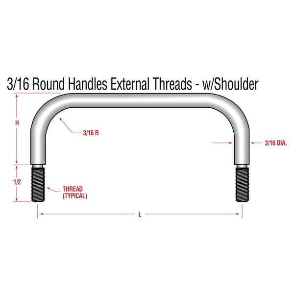 Amatom Handle OVAL 90 2P 3124 7/16 X 1.791 X 7 12236A31242E Zoro
